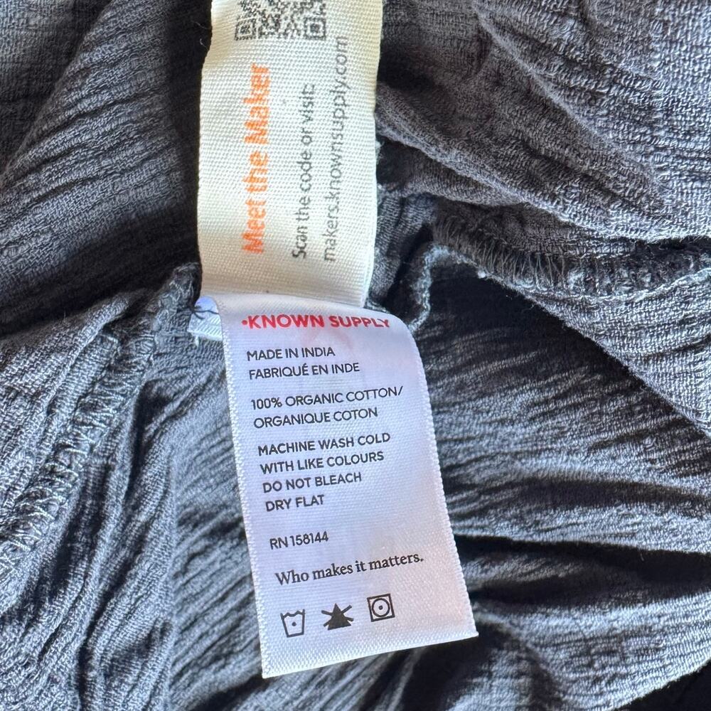 Known Supply Women's 100% Organic Cotton Gray Pull On Sterling Pants - Large‎ - Picture 9 of 10
